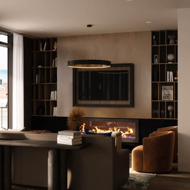 apartments fort worth the vickery's skylounge cozy fireplace