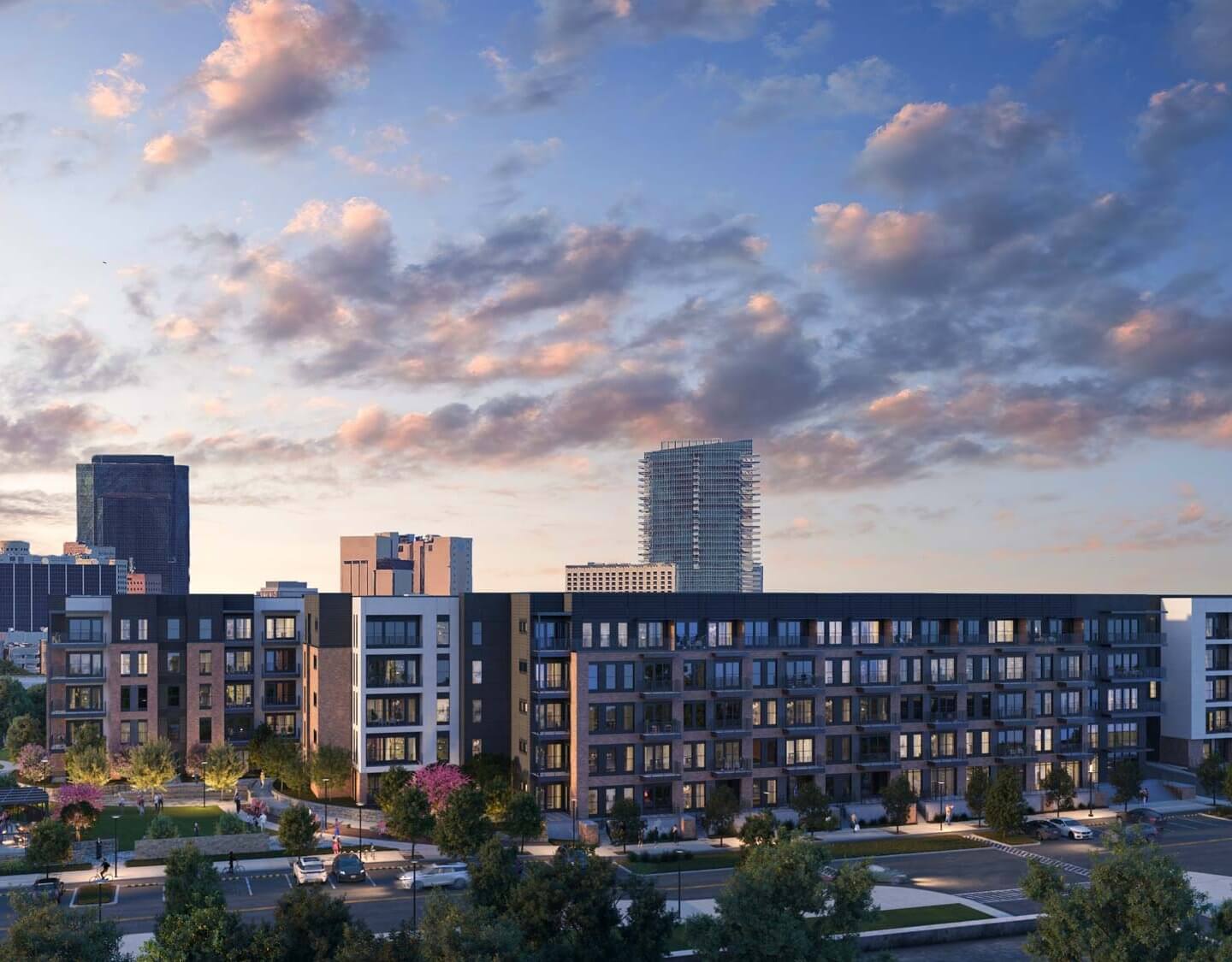 the vickery exterior view of the apartments in fort worth tx