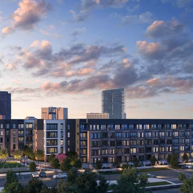 the vickery exterior view of the apartments in fort worth tx