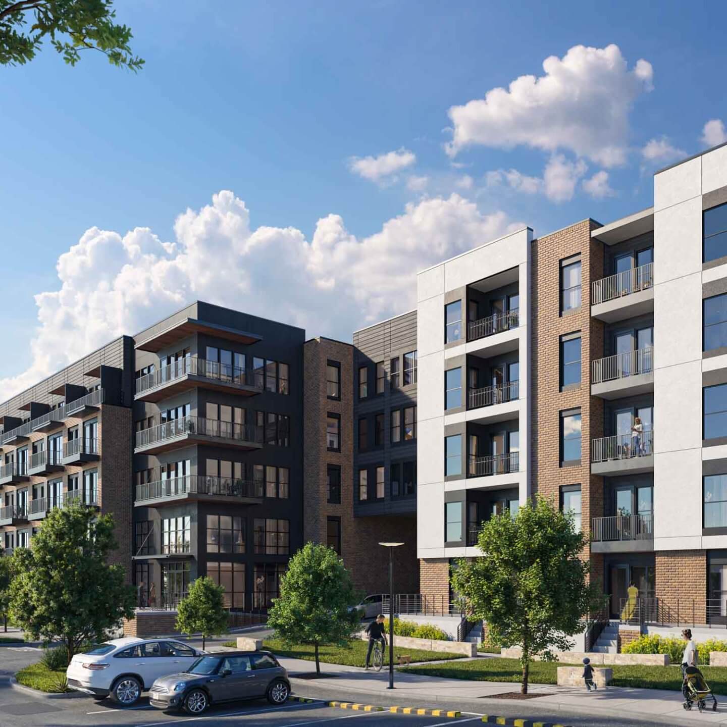 the vickery rendering of the exterior fort worth apartments for rent